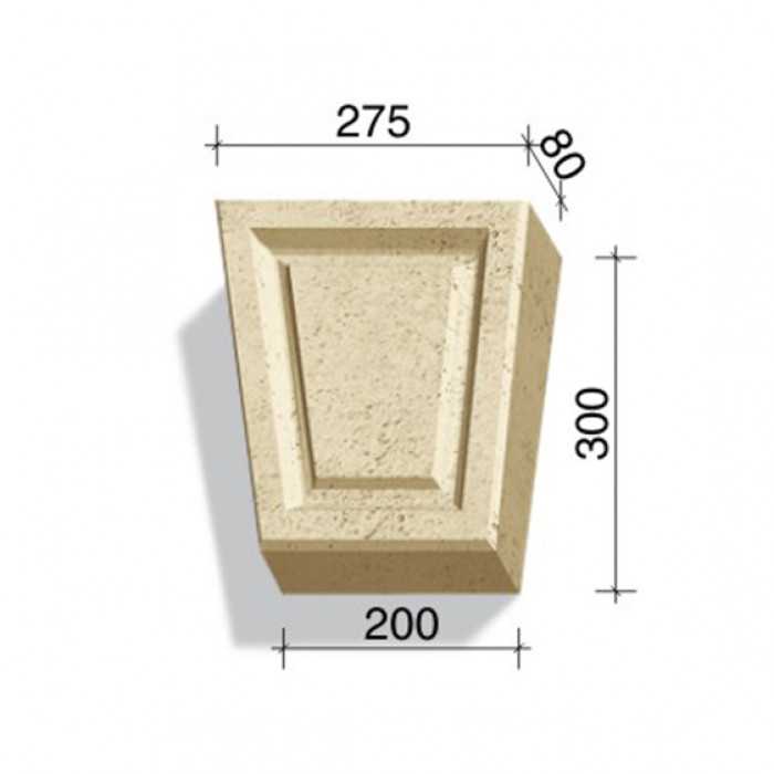 Замковый камень White Hills Тиволи 730-04, 300*275/200*80 мм